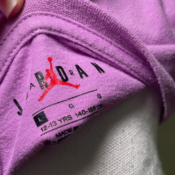 Jordan Purple Logo Baby Tee - Picture 5 of 5